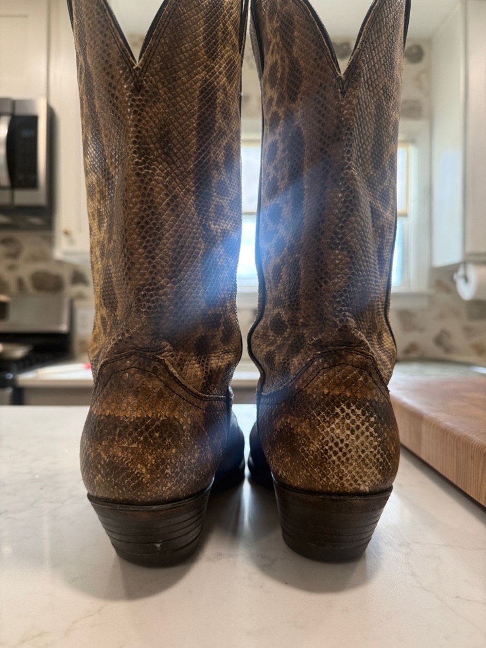 Vintage Justin Snakeskin Cowboy Boots (Women’s) - Picture 5 of 7